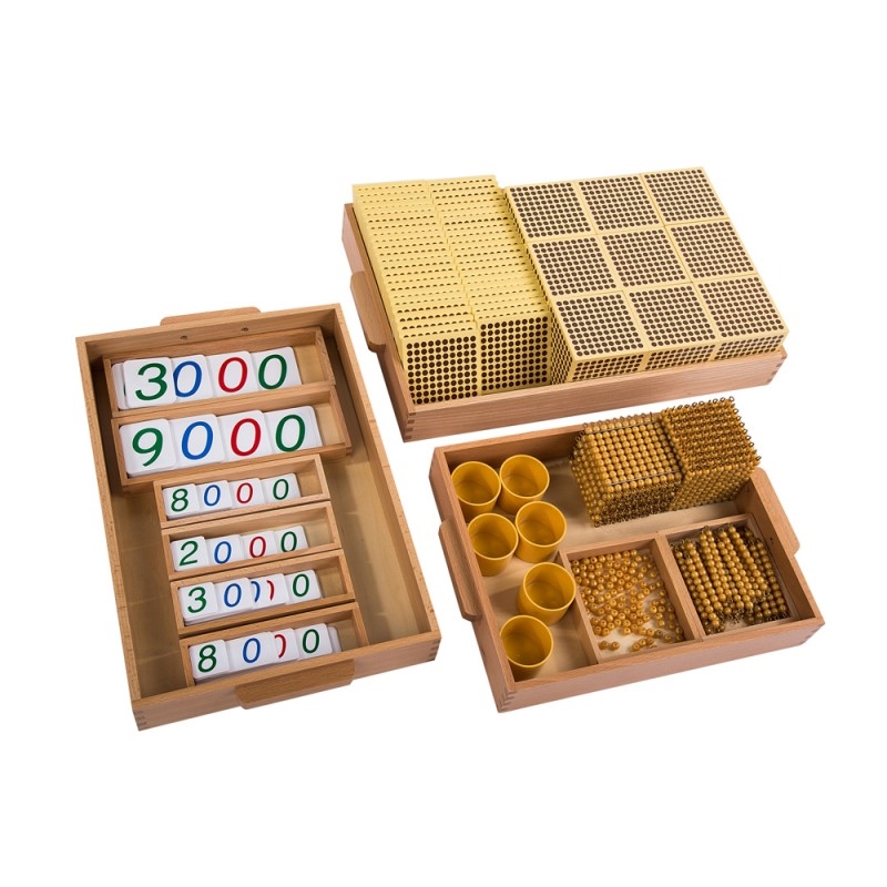 Σετ Montessori, μεγάλο, χρυσό