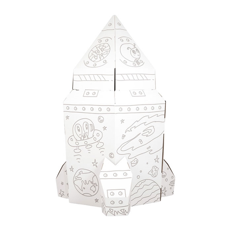 Small Foot House - Rocket for play, χαρτόνι, 105 x 105 x 169 cm