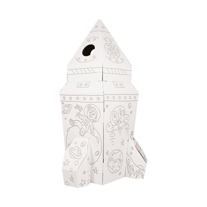 Small Foot House - Rocket for play, χαρτόνι, 105 x 105 x 169 cm