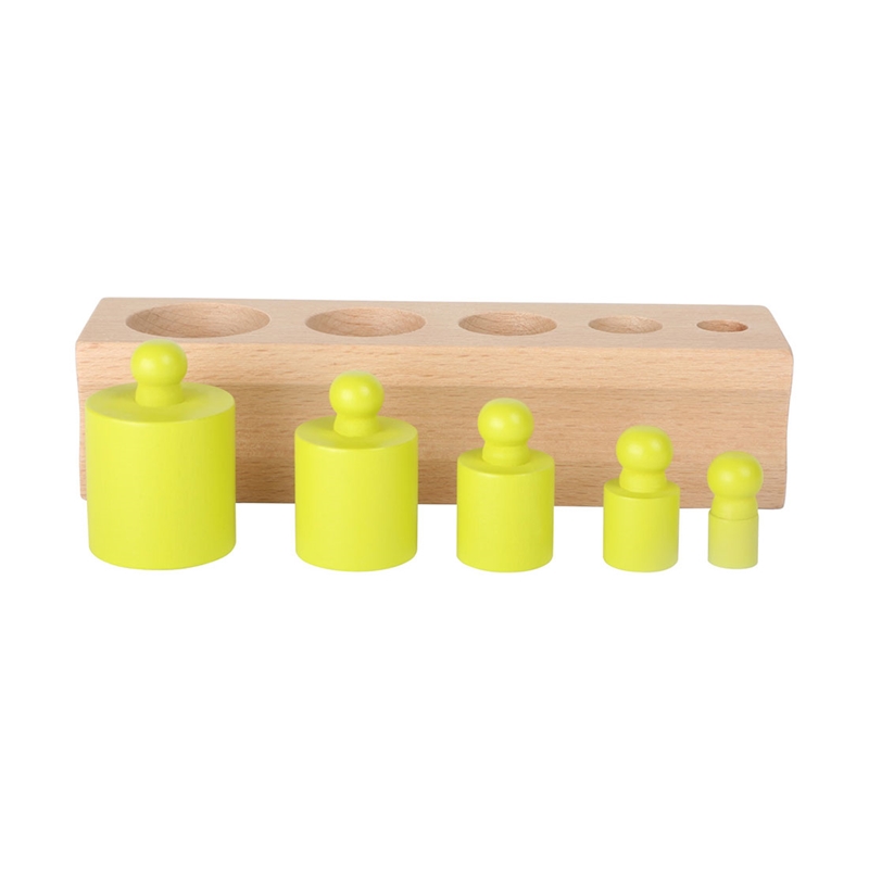 Μικροί Ποδοκύλινδροι, ξύλινοι, έγχρωμοι, 15 x 16 x 3,5 cm