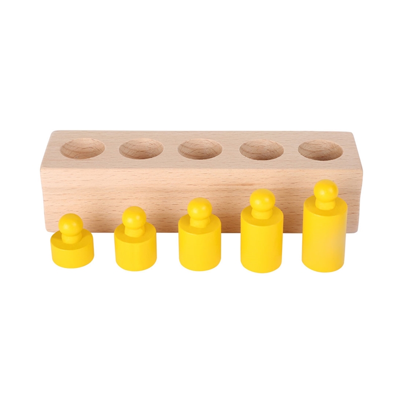 Μικροί Ποδοκύλινδροι, ξύλινοι, έγχρωμοι, 15 x 16 x 3,5 cm