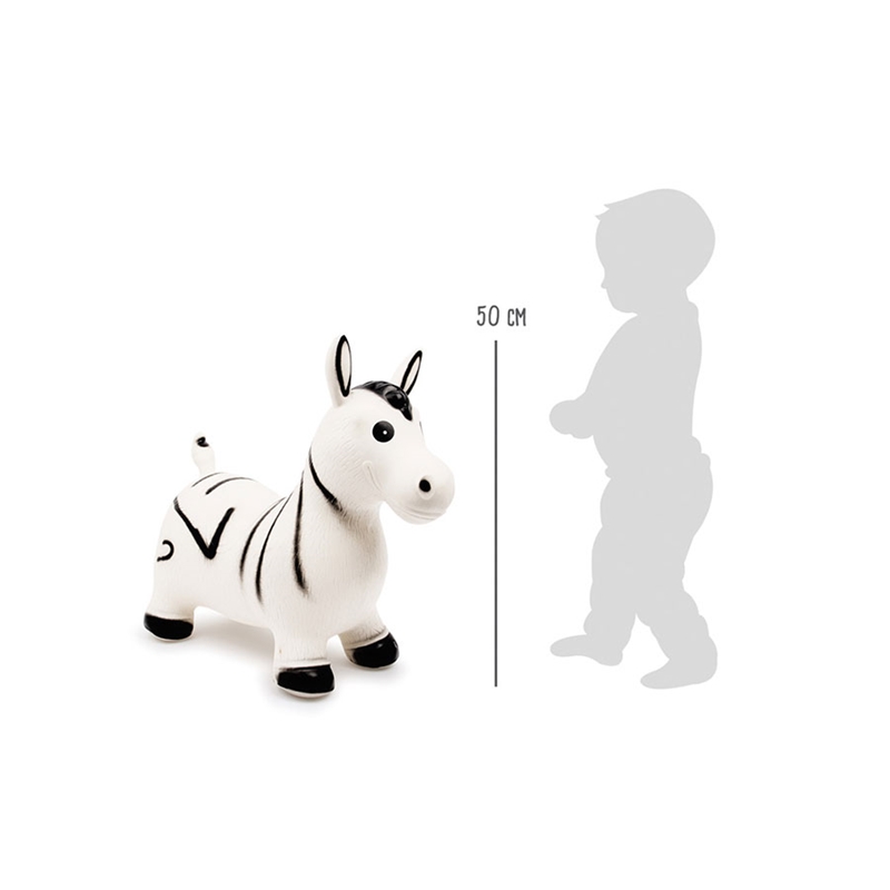 Ζέβρα Small Foot, jumping, καουτσούκ, 57 x 27 x 50 cm