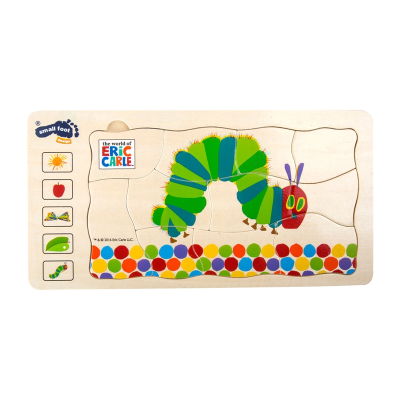 Small Foot Puzzle Hungry κάμπια, πολυεπίπεδη