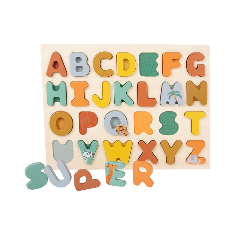 Παζλ Small Foot Safari, με το αγγλικό αλφάβητο, ξύλινο