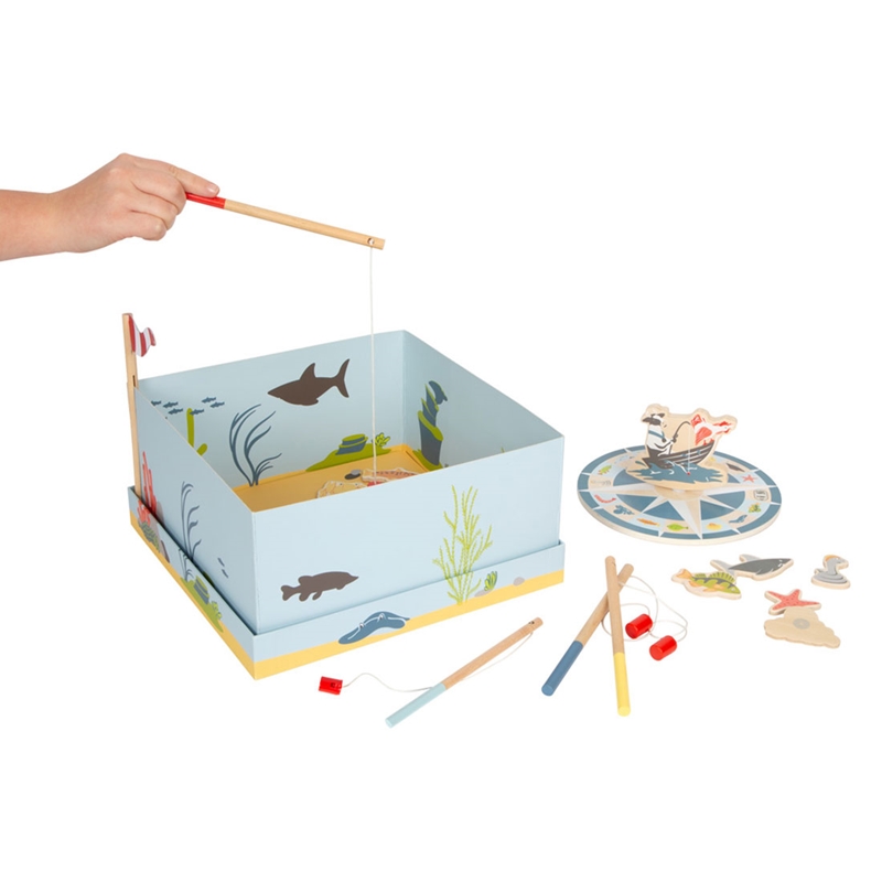 Small Foot Game Fishing - Friends, ξύλινο, 30 x 30 x 15 cm