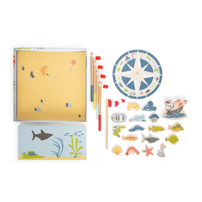 Small Foot Game Fishing - Friends, ξύλινο, 30 x 30 x 15 cm