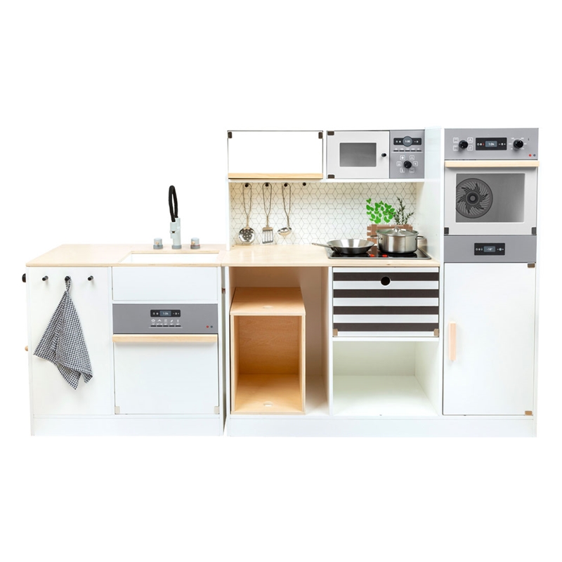Small Foot Modular κουζίνα, παιδική, ξύλινη, μέγεθος XL, 83 x 29 x 83 cm