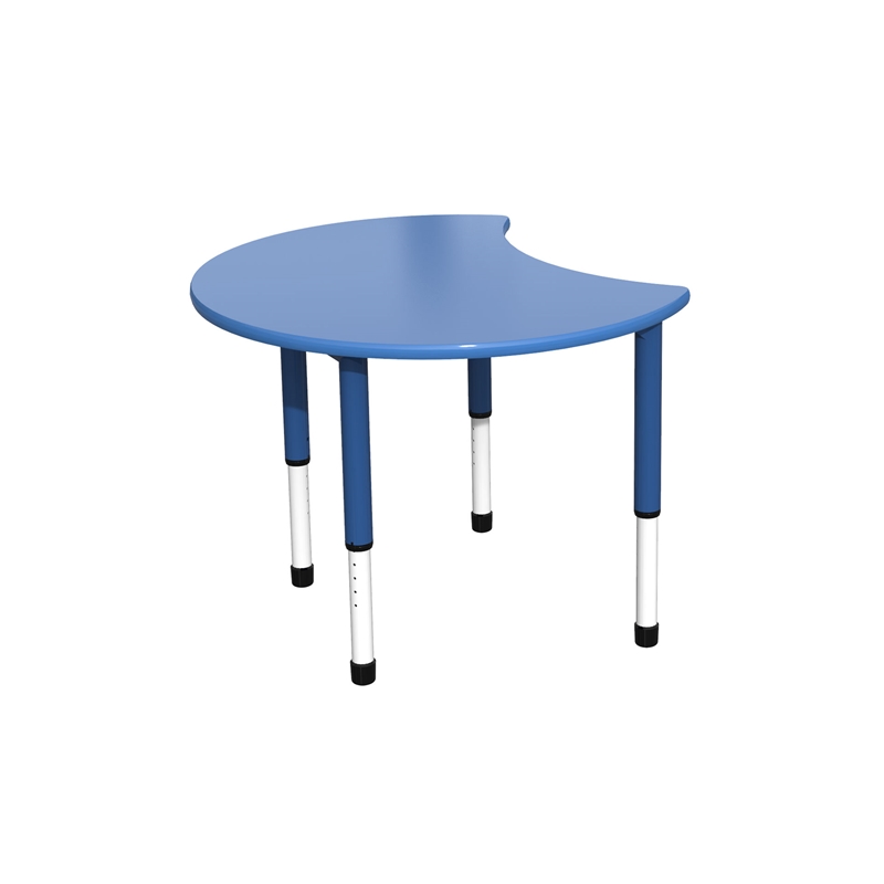 RFG Student Desk Moon, ρυθμιζόμενο ύψος, 900 x 900 x 550-750 mm, μπλε