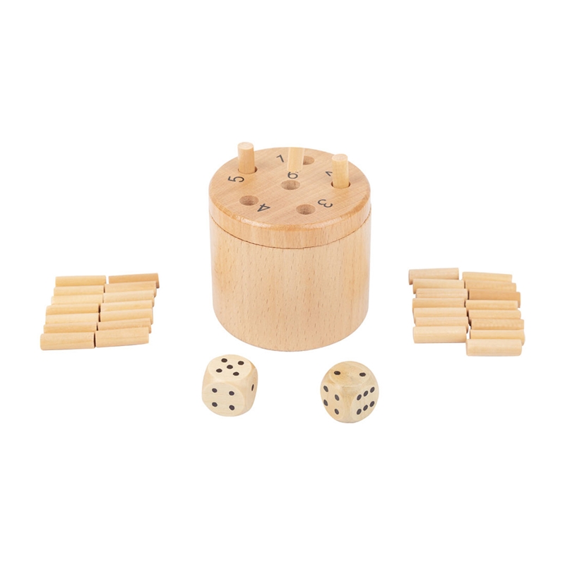 Παιχνίδι Small Foot Dice Super 6, ξύλινο