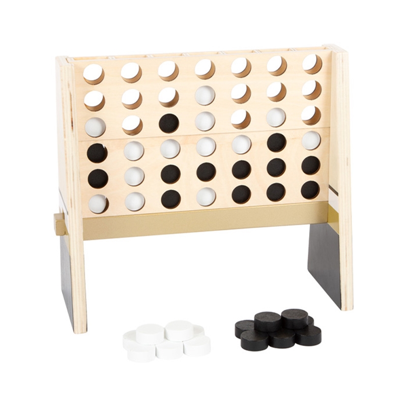 Small Foot Game 4 στη σειρά, ξύλινη, χρυσή έκδοση