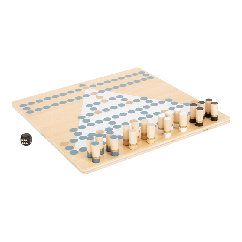 Small Foot Games Barricade and Halma, Gold Edition