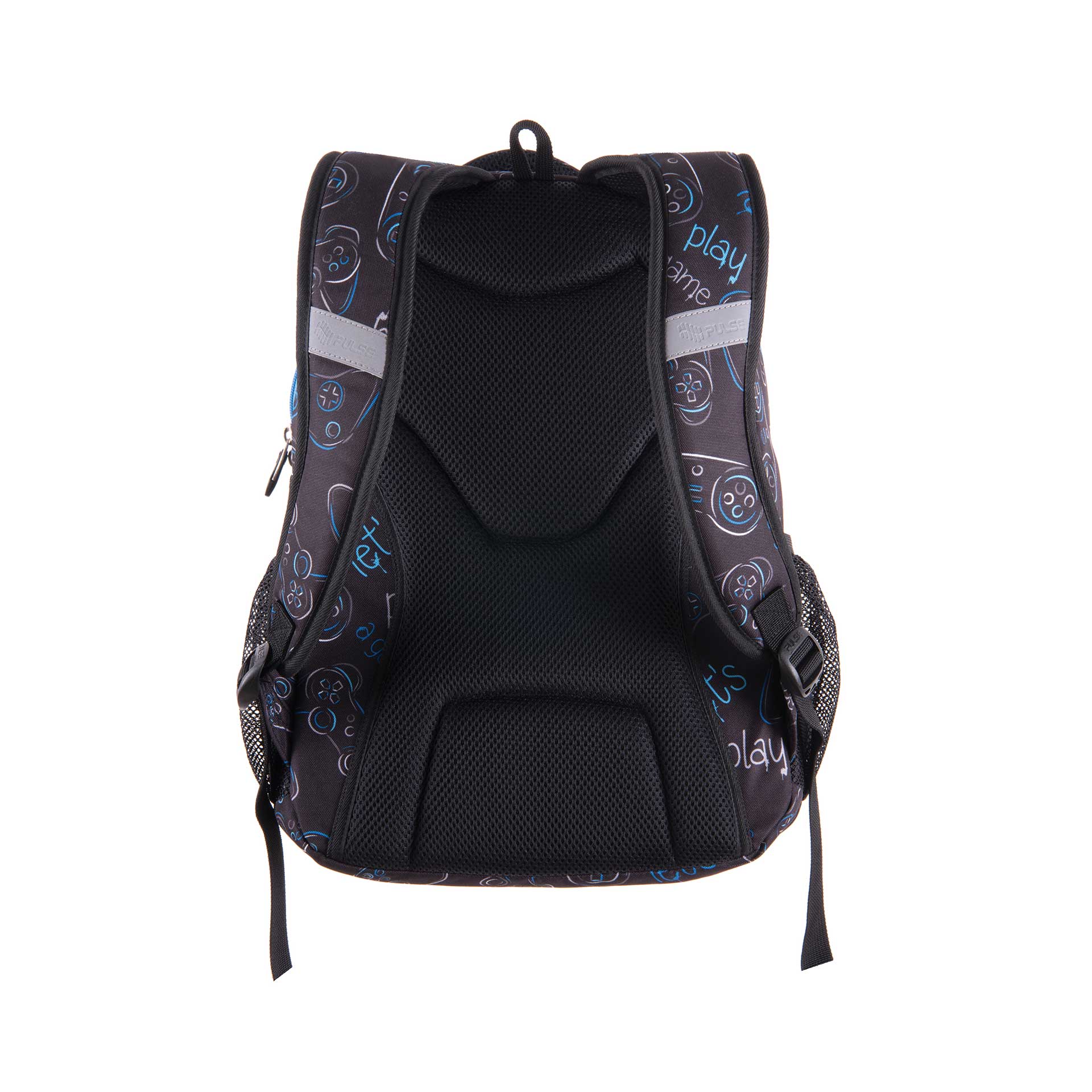 Pulse Backpack Teens Joystick, μαύρο και μπλε