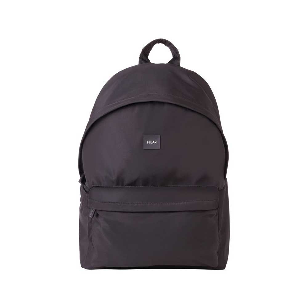 Milan Backpack Shadow, 2 φερμουάρ, 22 L, μαύρο