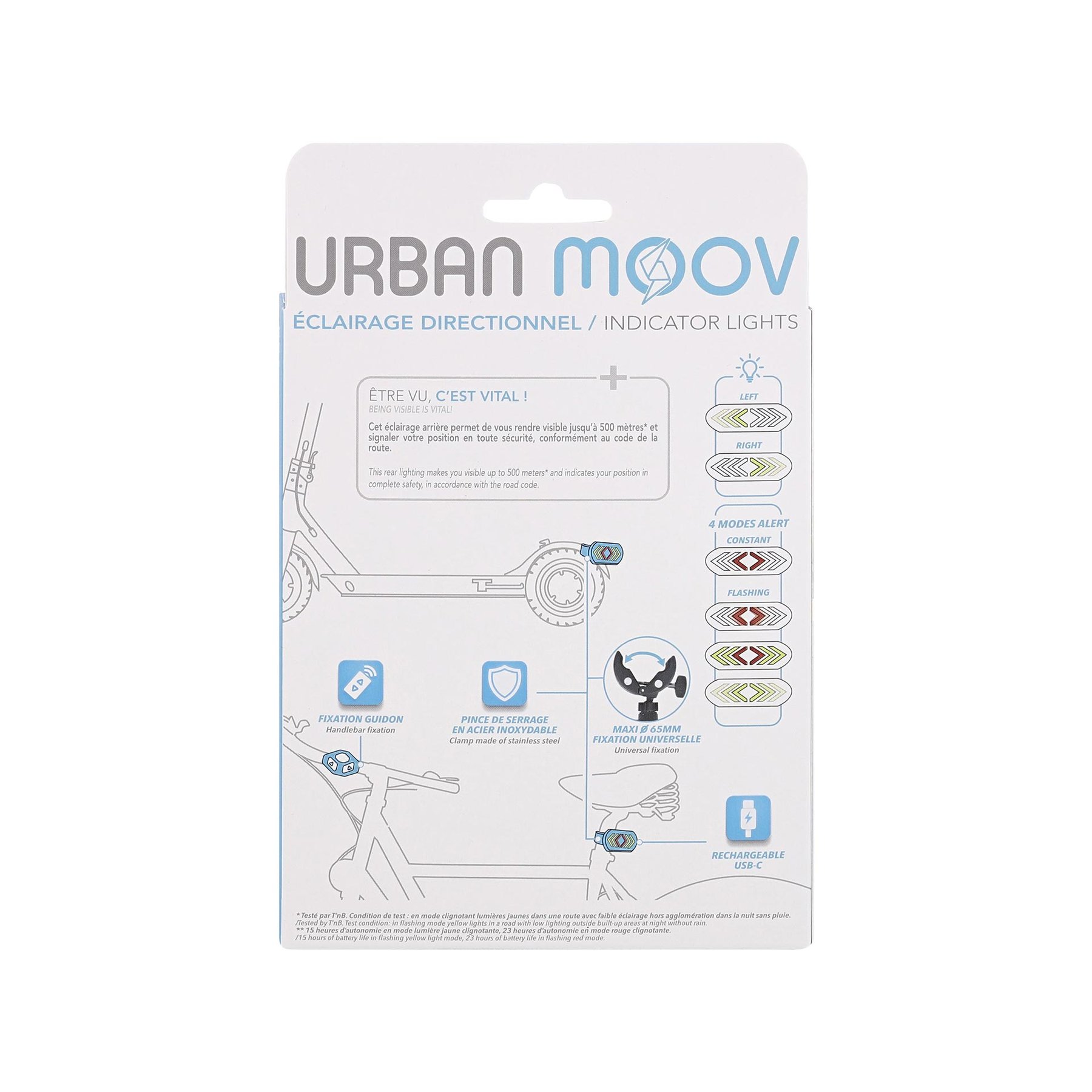 Φλας ποδηλάτου TNB Urban Moov, με χειριστήριο