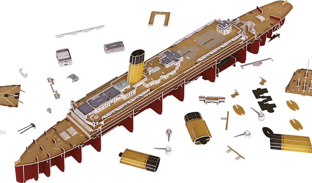 3D RMS Titanic παζλ με φώτα πάγου, 266 τεμαχίων
