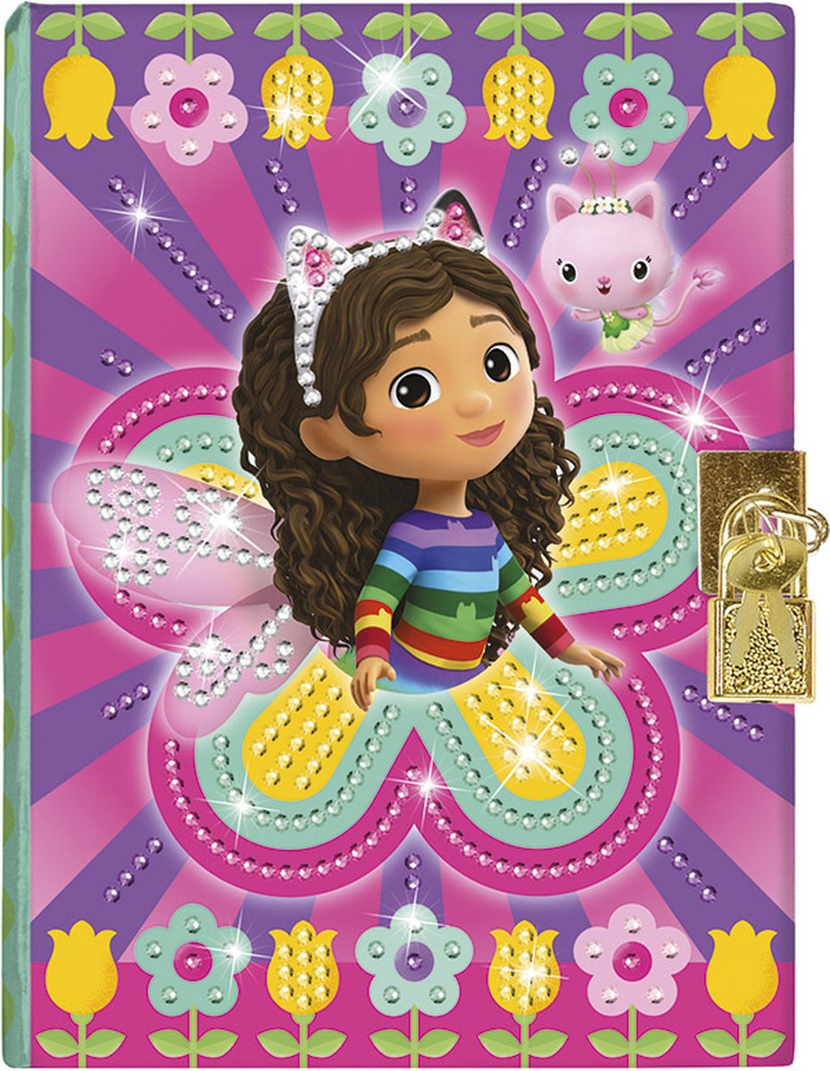 Творчески комплект Gabby′s Dollhouse, Декорирай сам таен дневник с диаманти