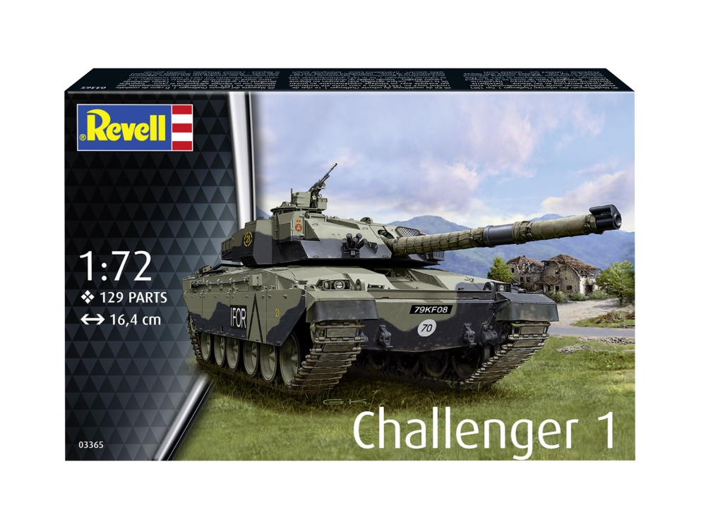 Μοντέλο συναρμολόγησης, Revell, Challanger 1 Tank, 129 ανταλλακτικά