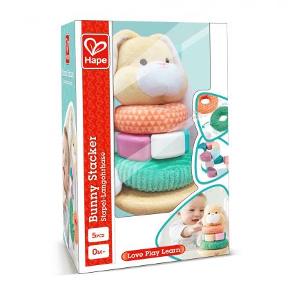 Hape Wooden Stacking Cone, Bunny