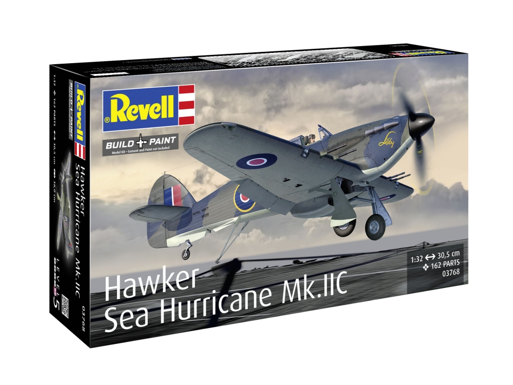 Μοντέλο συναρμολόγησης, Revell, μαχητικό Hawker Sea Hurricane Mk.IIC, 162 ανταλλακτικά