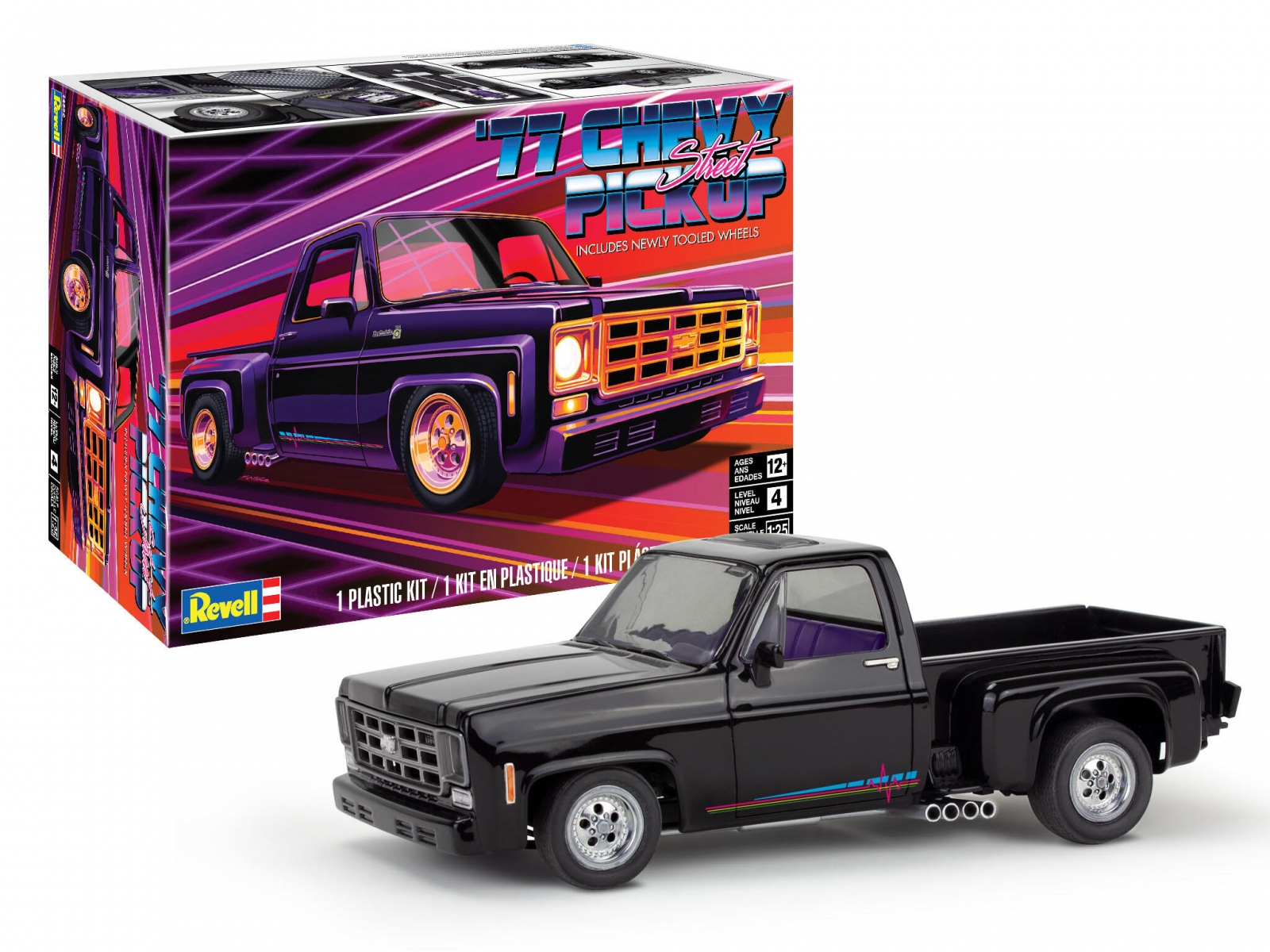 ′77 Chevy Pickup - Buildable Model, 102 Parts