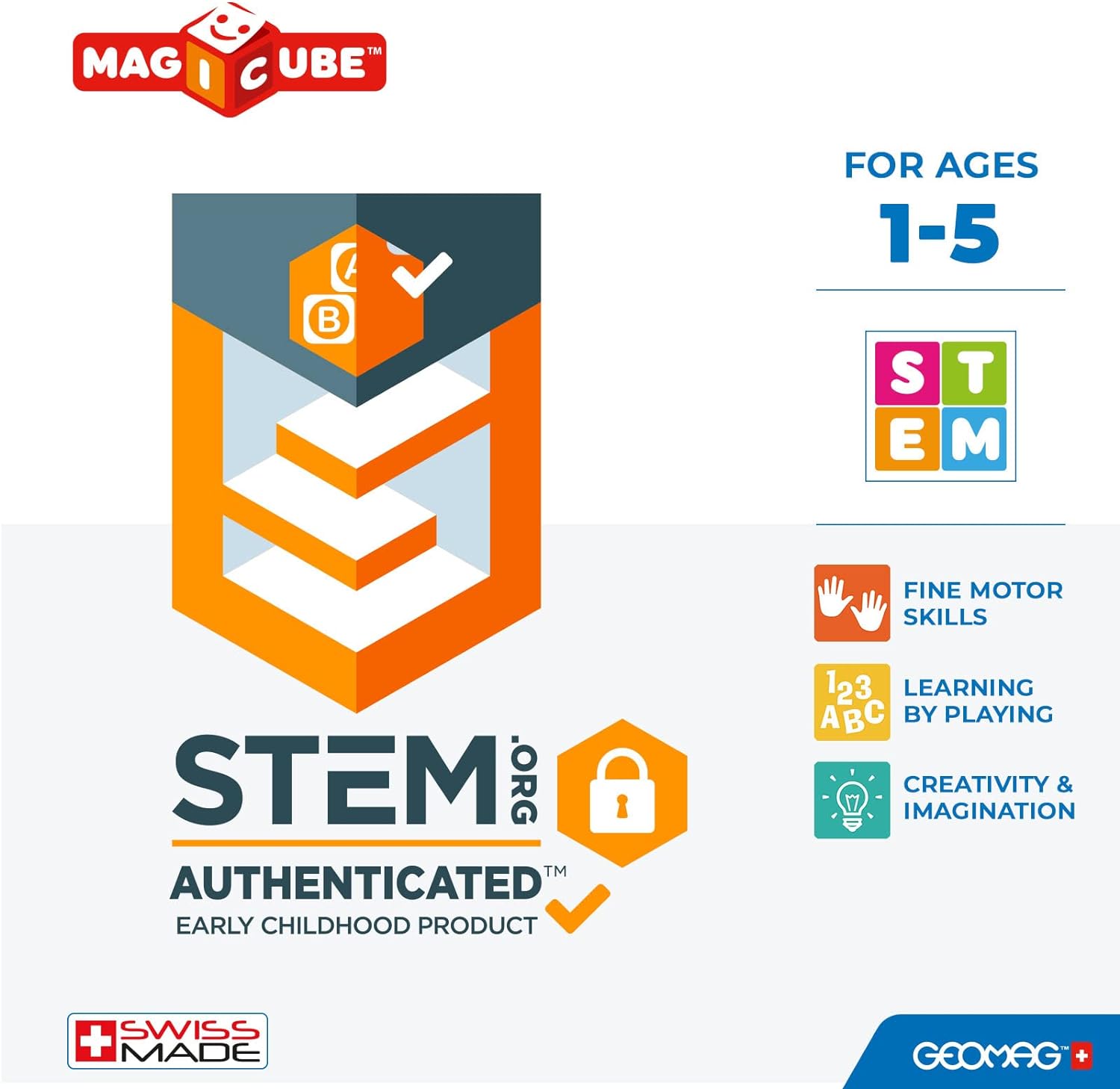 Магнитен конструктор Magicube, Математическо изграждане 257, 61 части