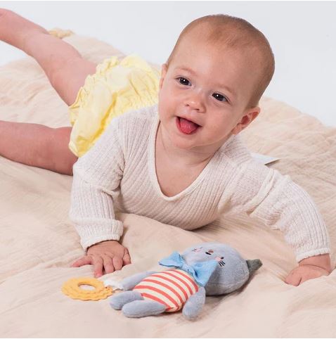 Μωρουδιακή μαλακή κουδουνίστρα, Taf Toys, Κλάρα η γάτα
