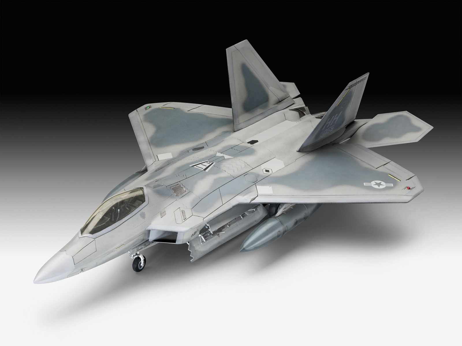 Μοντέλο συναρμολόγησης, Revell, Αεροπλάνο, Lockheed Martin F-22A Raptor, 116 ανταλλακτικά