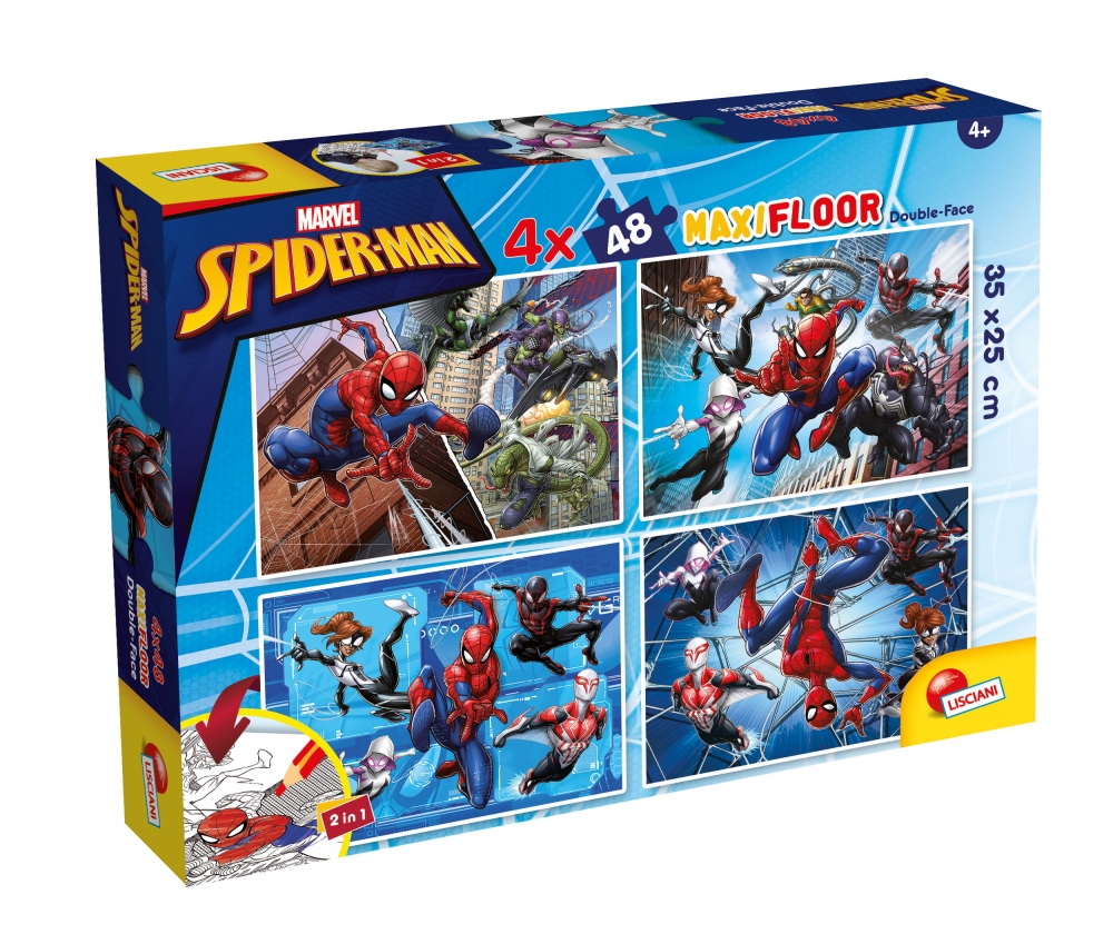 Παζλ, Lisciani, Spiderman, Παζλ διπλής όψης 2 x 48 τεμαχίων