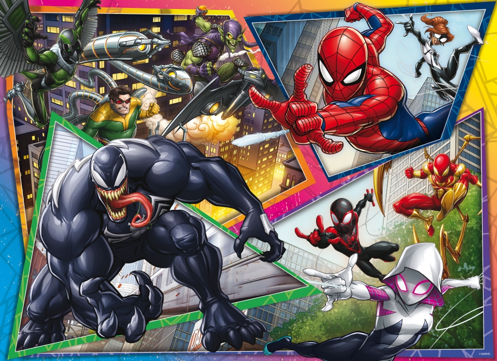 Παζλ, Lisciani, Spiderman, Διπρόσωπο παζλ 150 τεμαχίων