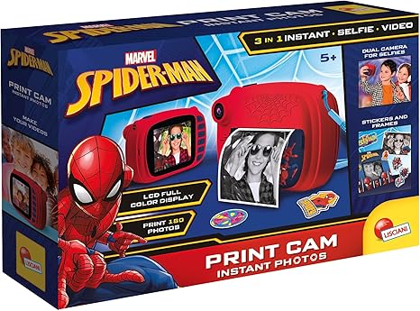 Παιδική στιγμιαία φωτογραφική μηχανή, Lisciani, Spiderman