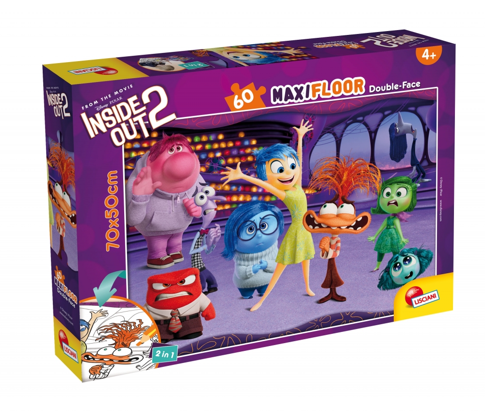 Παζλ, Lisciani, Inside Out 2, Παζλ διπλής όψης 60 τεμαχίων
