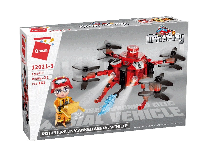 Constructor, Qman, MineCity, Fire Drone, 161 μέρη