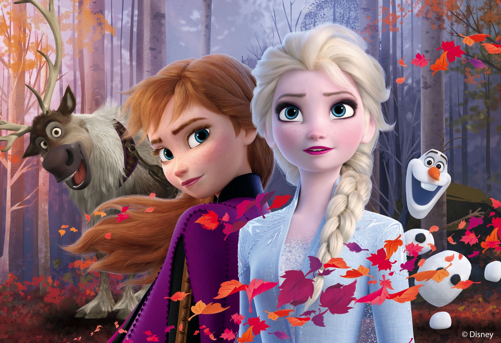 Παζλ, Lisciani, Frozen, Παζλ διπλής όψης 2 x 24 τεμαχίων