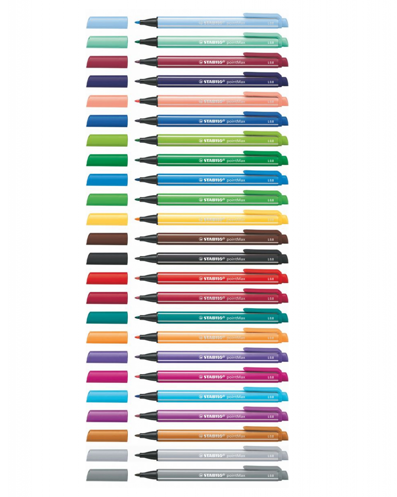 Σετ μαρκαδόρων, Stabilo, pointMax ST488/24-01, 24 χρώματα
