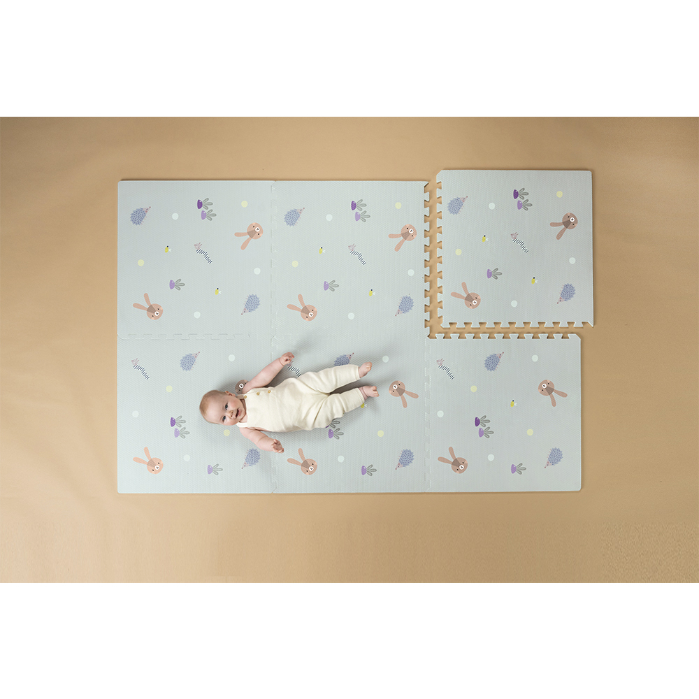 Παζλ μαλακό βρεφικό χαλάκι Urban Garden XL, 180 x 120 cm