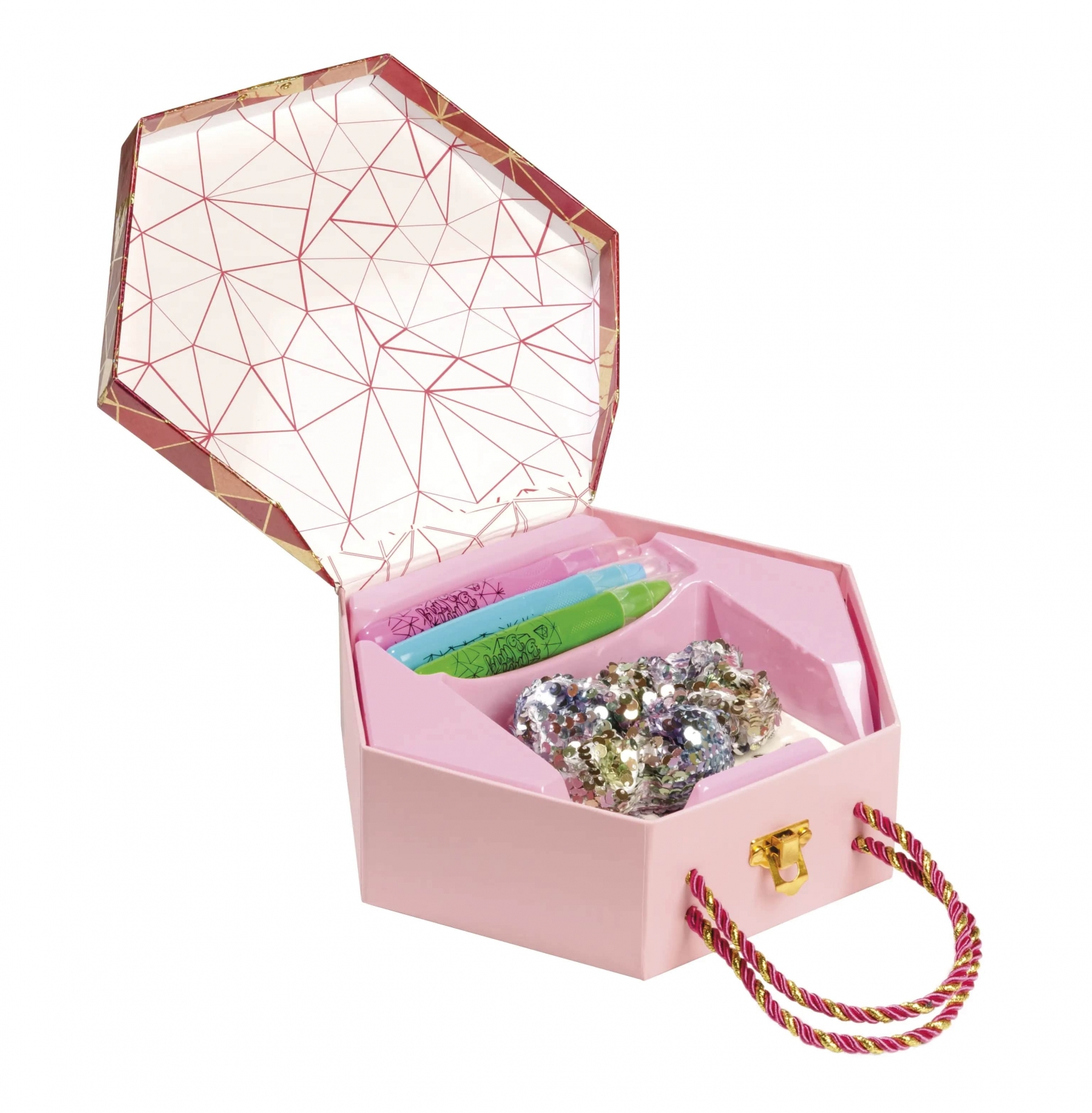 Creative Set, Totum, Hair Chalk and Glitter Tattoos, 8 τεμάχια