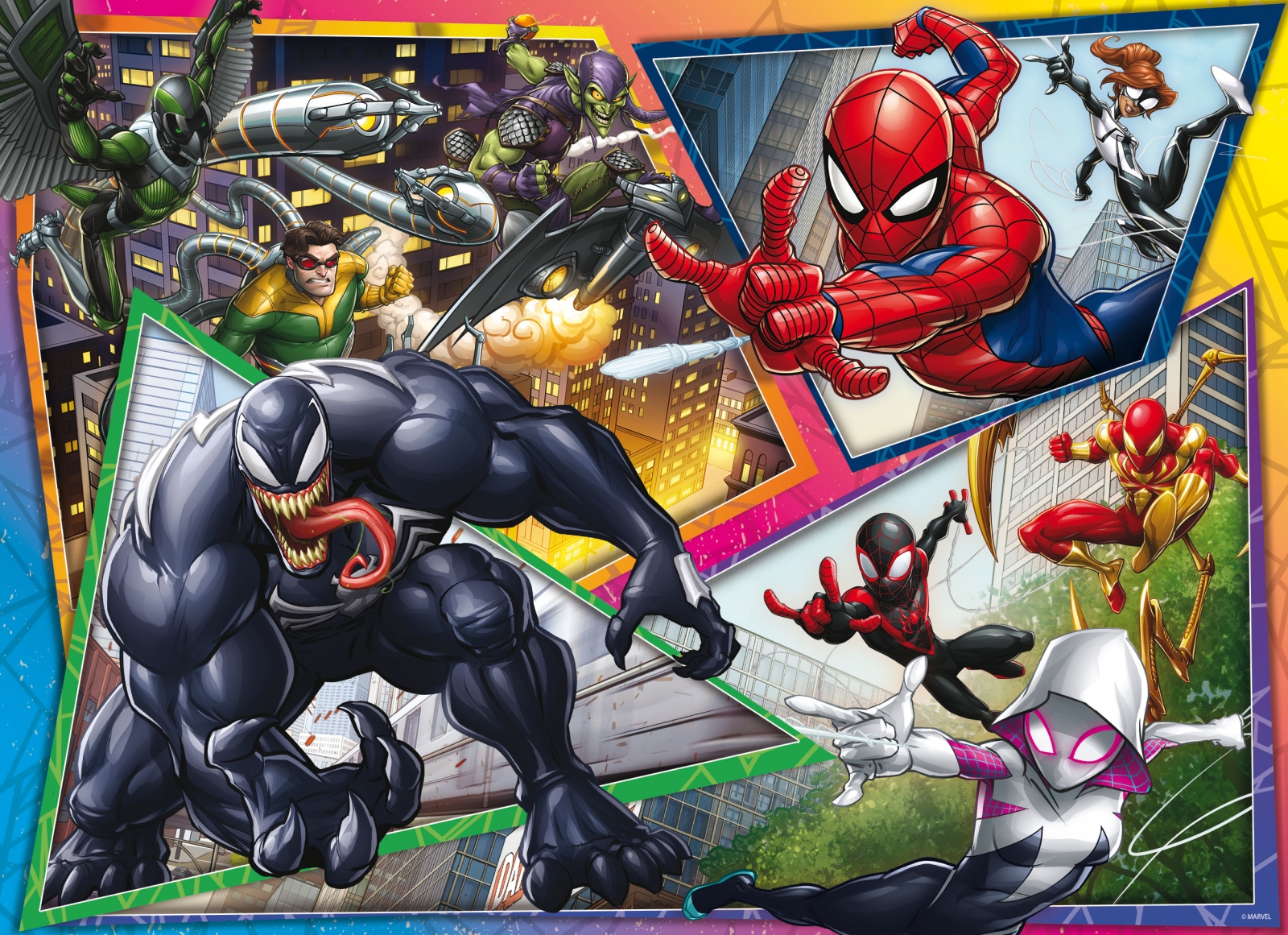 Παζλ, Lisciani, Spiderman, Διπρόσωπο παζλ 150 τεμαχίων