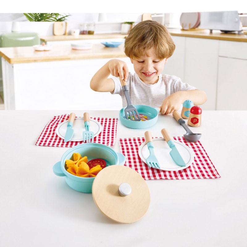Hape Tea Time Ξύλινο σετ παιχνιδιού, 14 τεμαχίων
