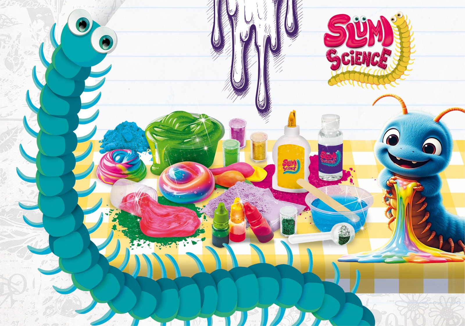 Δημιουργικό κιτ, Lisciani, Slumi Science, DIY 100 slimes