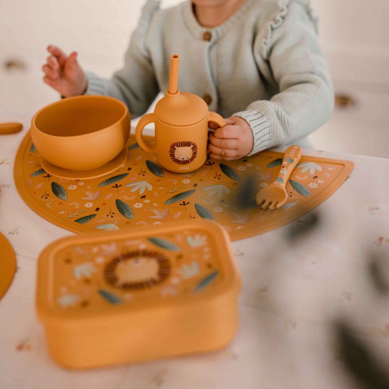 Διαχωριστικό κουτί μεσημεριανού γεύματος σιλικόνης, Sassi, Leo