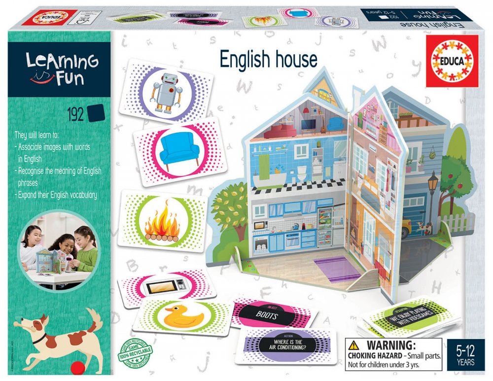 Εκπαιδευτικό παιχνίδι, Educa, English House, 192 μέρη