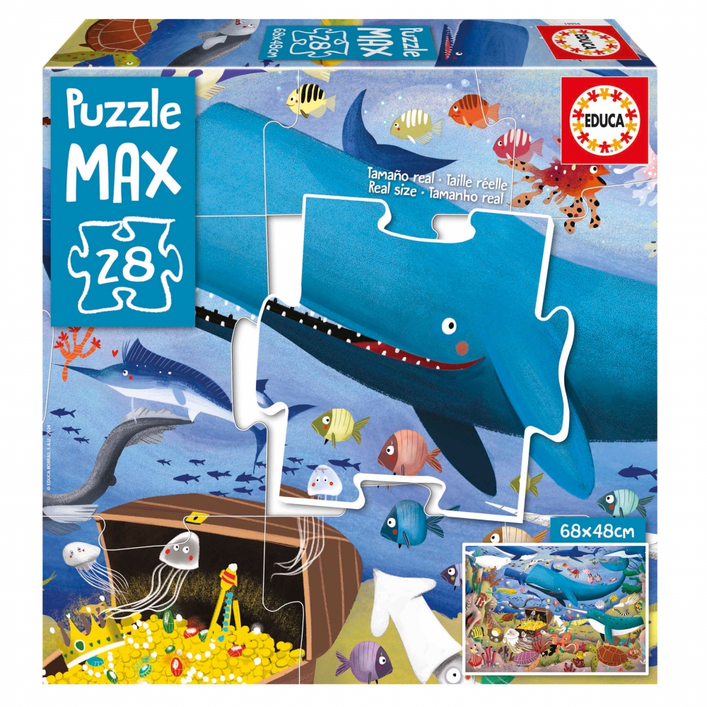 Пъзел MAX Животни в морето, 28 части