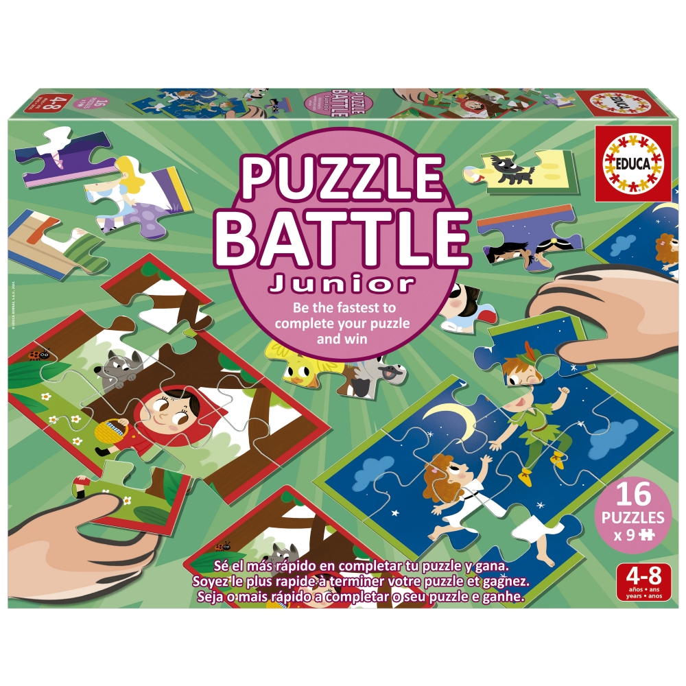 Puzzle Battles, Educa, 16 x 9 κομμάτια, Fairy Tale Stories