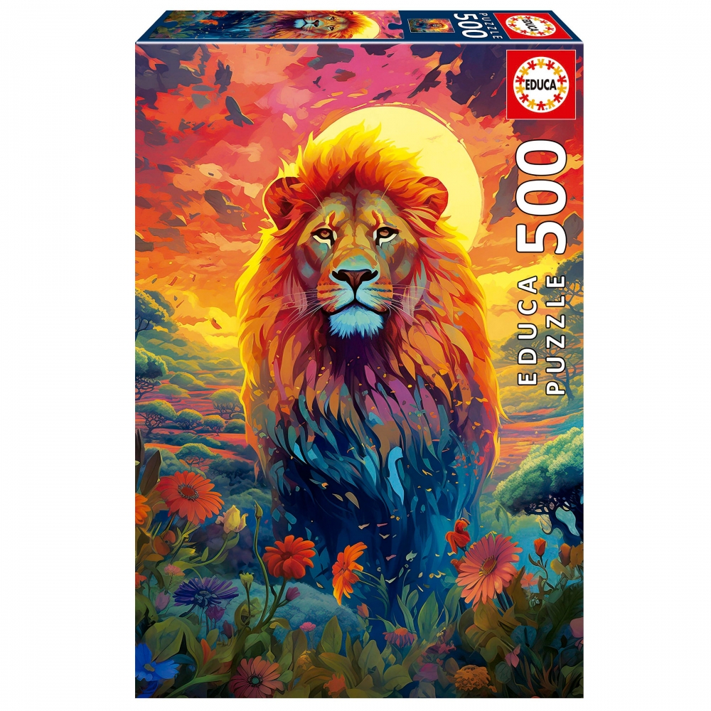 Puzzle, Educa, The Majestic Lion, 500 τεμάχια