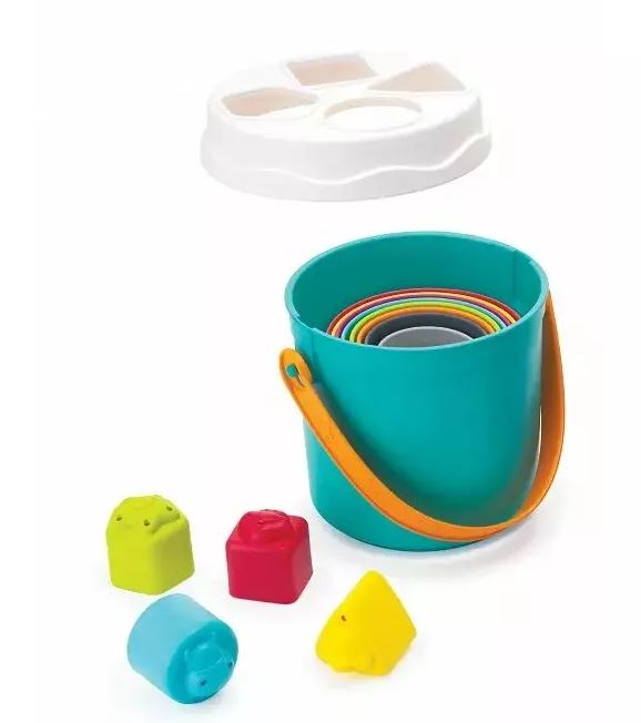 Σετ κάδων για τακτοποίηση και διαλογή, Infantino, B Kids, 14 τεμάχια