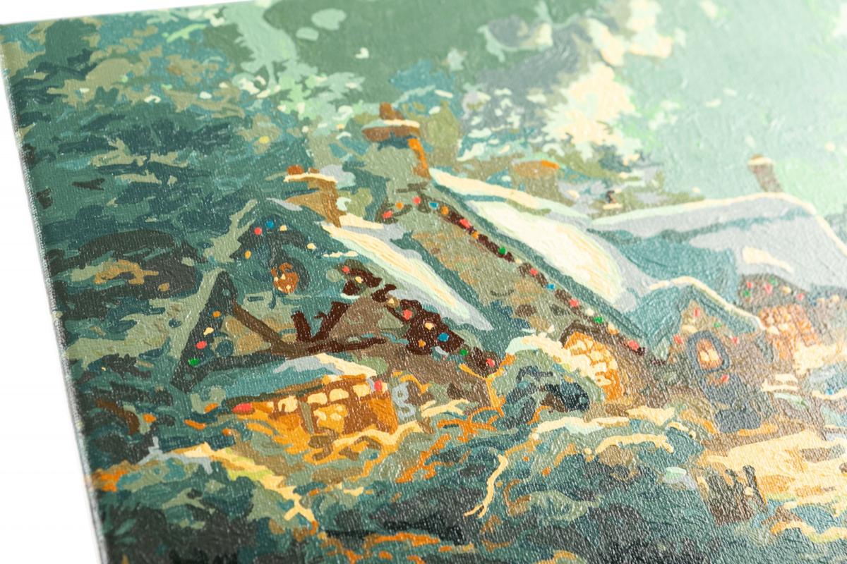 Creative Paint by Number Kit, Christmas Moonlight, 30 x 40 cm