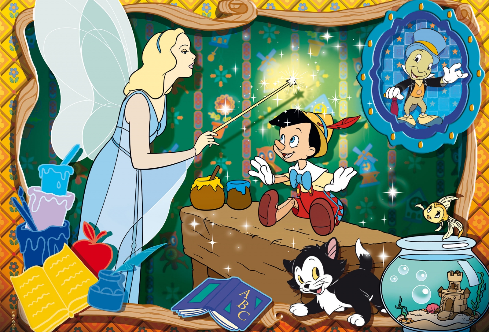Παζλ, Lisciani, Pinocchio, Παζλ δύο όψεων 24 τεμαχίων