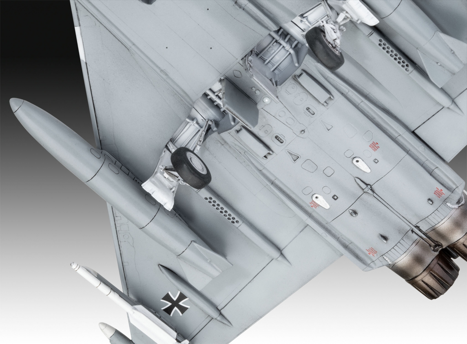 Συναρμολογημένο μοντέλο γερμανικού Eurofighter, Luftwaffe 2020 Quadriga, 85 εξαρτήματα