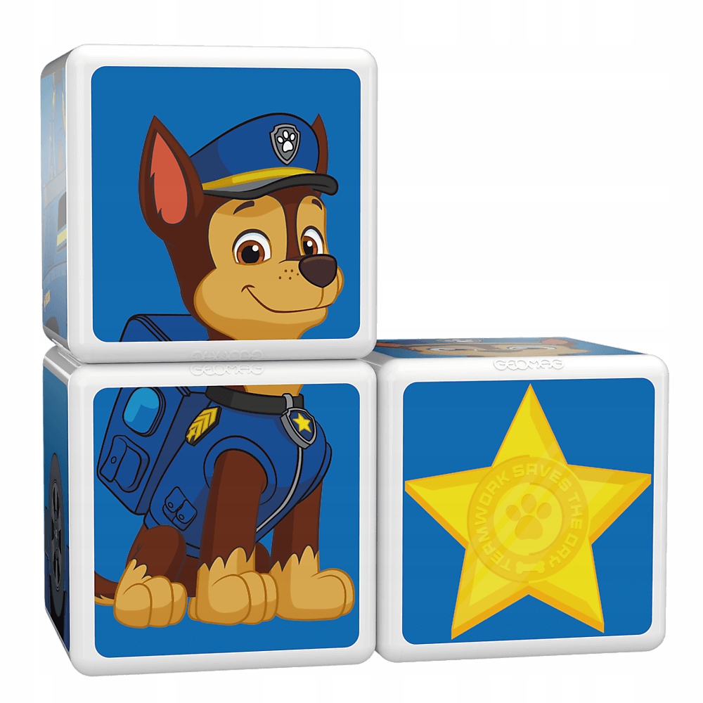 Магнитен конструктор Magicube, Paw Patrol, Полицейската кола на Чейс 079, 5 части