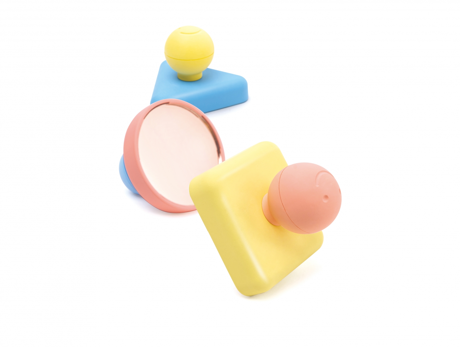 Montessori Educational Sensory Toy, Hape, Mirror Shapes, 24,6 x 6 x 8,8 cm